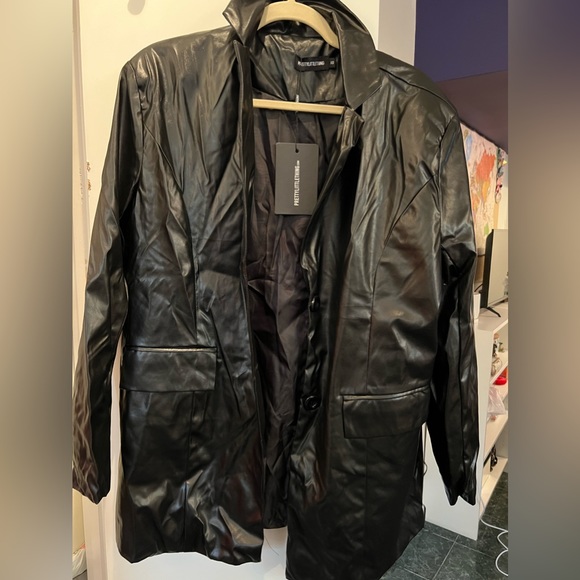Pretty Little Thing Faux Leather Jacket - Picture 3 of 3